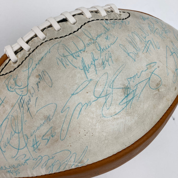 Dan Marino Pre Rookie 1980 Pittsburgh Panthers Team Signed Football JSA COA