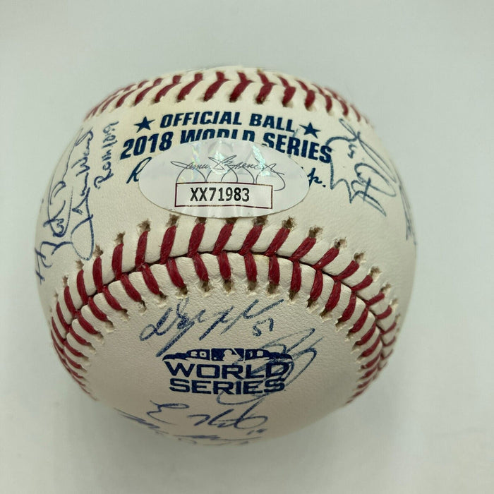 2018 Los Angeles Dodgers NL Champs Team Signed World Series Baseball JSA COA