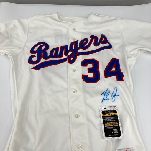 Nolan Ryan Signed 1989 Authentic Game Model Texas Rangers Jersey With JSA COA