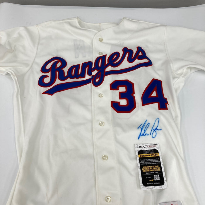 Nolan Ryan Signed 1989 Authentic Game Model Texas Rangers Jersey With JSA COA