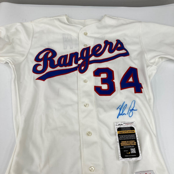 Nolan Ryan Signed 1989 Authentic Game Model Texas Rangers Jersey With JSA COA