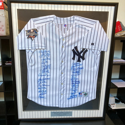 2000 Yankees Team Signed World Series Jersey Derek Jeter Mariano Rivera Steiner