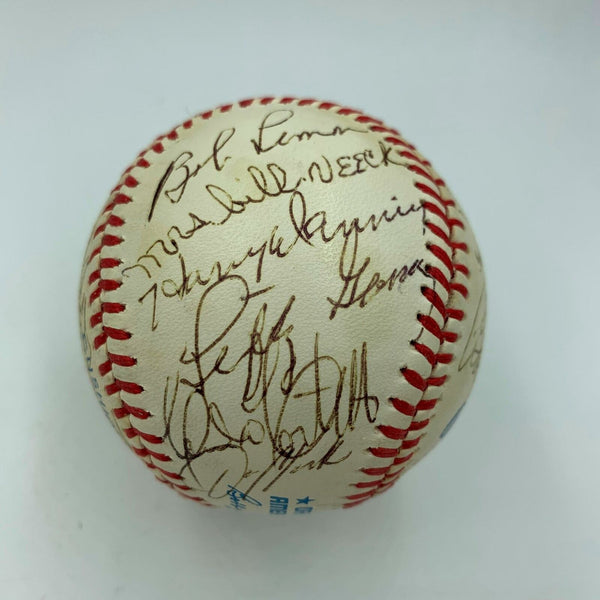 Jimmy Dudley Bob Feller Cleveland Indians Legends Signed Baseball 26 Sigs JSA