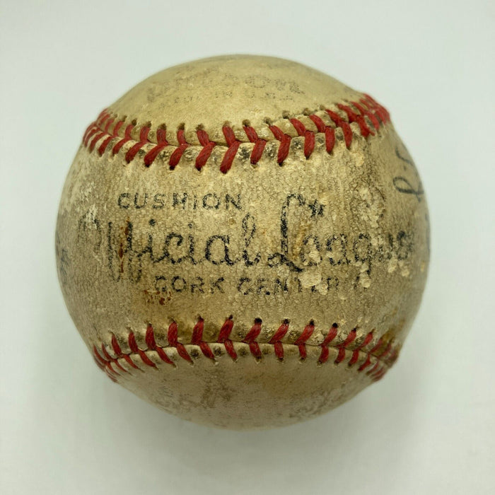 Chick Charles Fullis 1920's Single Signed Baseball 1934 St. Louis Cardinals BAS