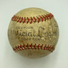 Chick Charles Fullis 1920's Single Signed Baseball 1934 St. Louis Cardinals BAS