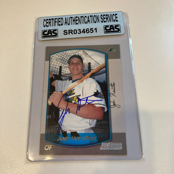 2000 Bowman Josh Hamilton Signed RC CAS Certified Auto