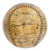 Babe Ruth Lou Gehrig Miller Huggins HOF Multi Signed Baseball JSA COA