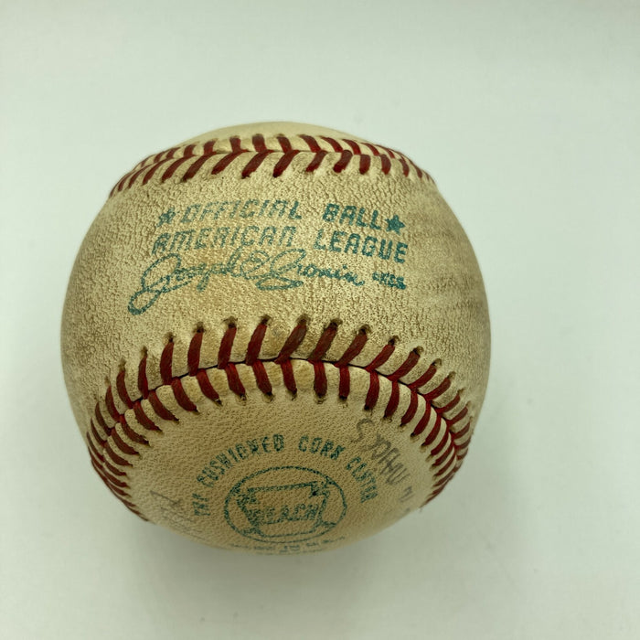 Mickey Lolich Signed Career Win No. 150 Final Out Game Used Baseball Beckett COA