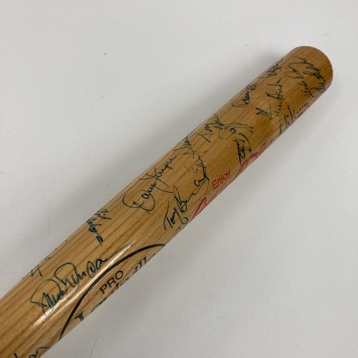 1987 Oakland A's Athletics Team Signed Baseball Bat 35 Sigs Mark Mcgwire JSA COA