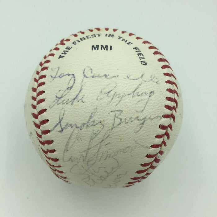 1950's Hall Of Fame Signed Baseball  29 Sigs Joe Dimaggio Lefty Grove JSA COA