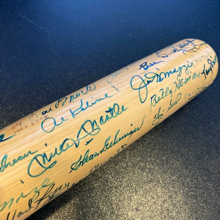 Mickey Mantle Joe Dimaggio Ted Williams HOF Multi Signed Baseball Bat JSA COA