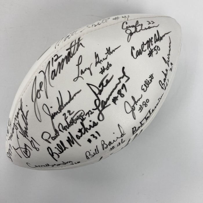 1968 New York Jets Super Bowl Champs Team Signed Wilson Football