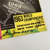 1963 Chicago Bears NFL Champs Team Signed Program JSA COA