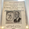 Charles Kid Nichols Signed Kid Nichols Day Baseball Card PSA DNA Graded 9 MINT