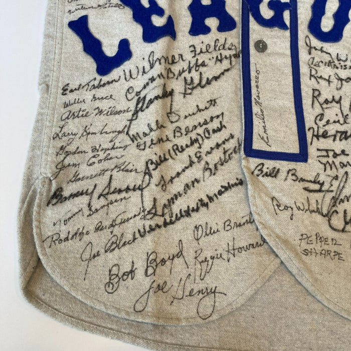 Willie Mays Negro League Legends Signed Jersey With 100+ Autographs