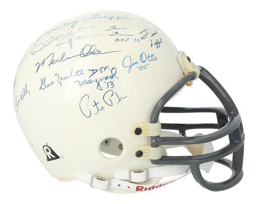 NFL Hall Of Fame Multi Signed Helmet 22 Sigs Ray Nitschke Otto Graham Beckett