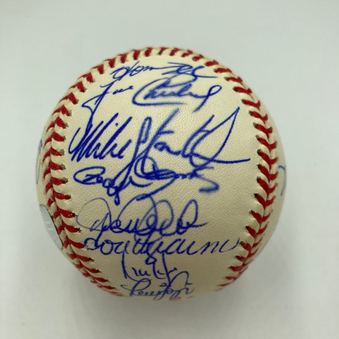 1998 New York Yankees World Series Champs Team Signed Baseball Jeter JSA COA