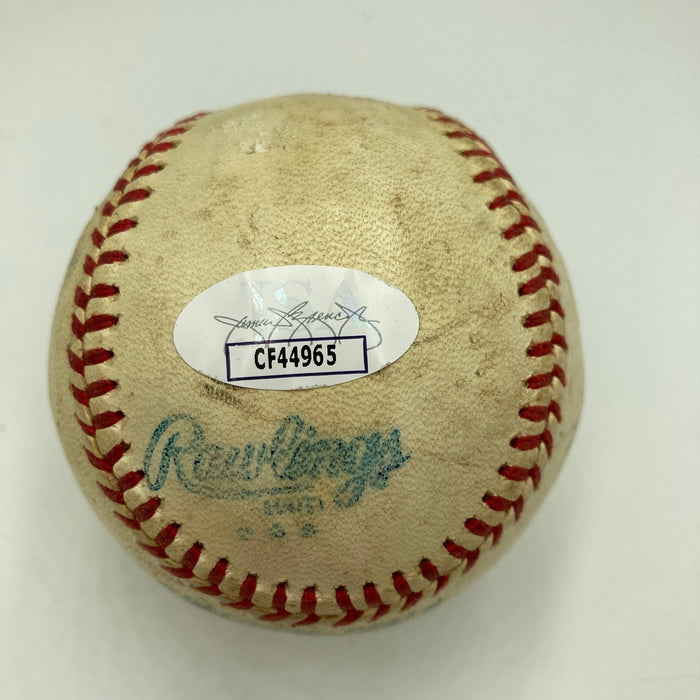 Reggie Jackson Signed 1977 World Series Game American League Baseball