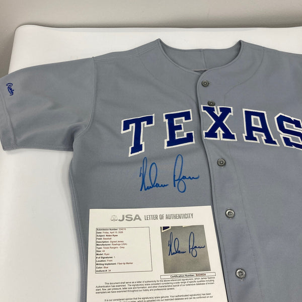 Nolan Ryan Signed Authentic 1988 Texas Rangers Game Model Rawlings Jersey JSA