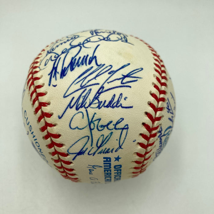 1998 New York Yankees World Series Champs Team Signed Baseball Derek Jeter JSA
