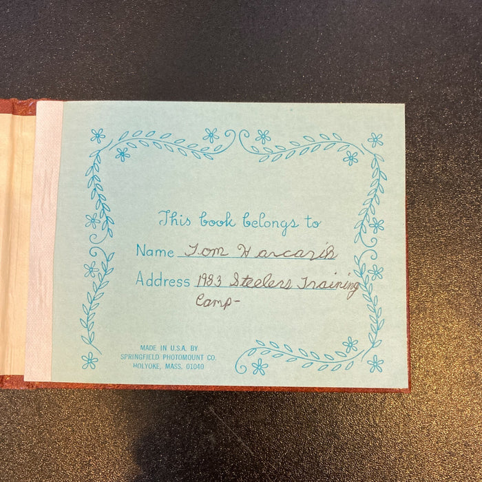 1983 Steelers Signed Auto Autograph Album 52 Signatures Jack Lambert Mel Blount