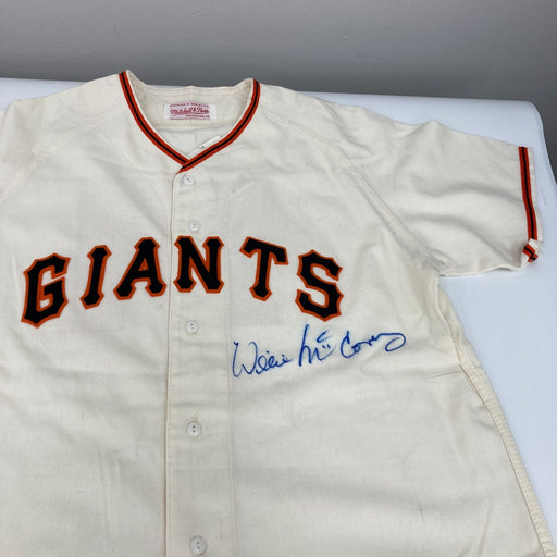 Willie McCovey Signed San Francisco Giants Mitchell & Ness Jersey Beckett