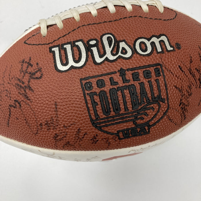 1998 Oklahoma Sooners Team Signed Football PSA DNA COA