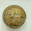 Babe Ruth Roger Maris Hank Aaron Mickey Mantle HR Kings Signed Baseball PSA DNA