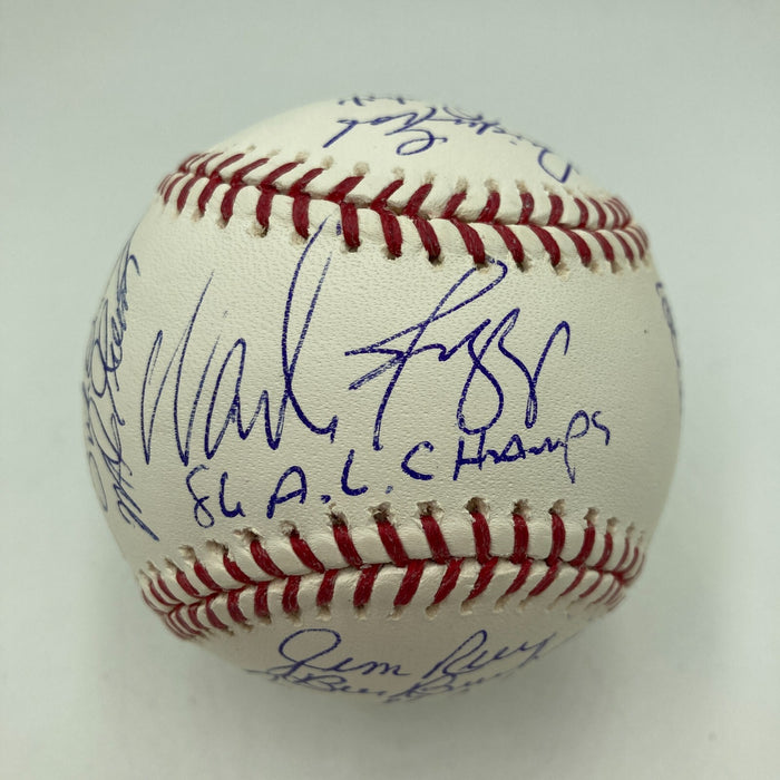 1986 Boston Red Sox AL Champs Team Signed Major League Baseball JSA COA