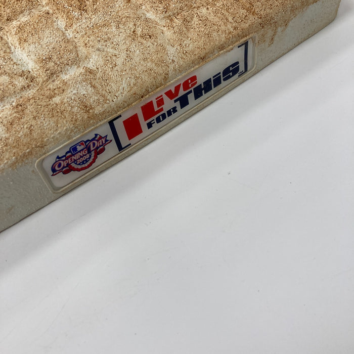 Joe Mauer Signed Game Used 2008 Opening Day Base JSA COA