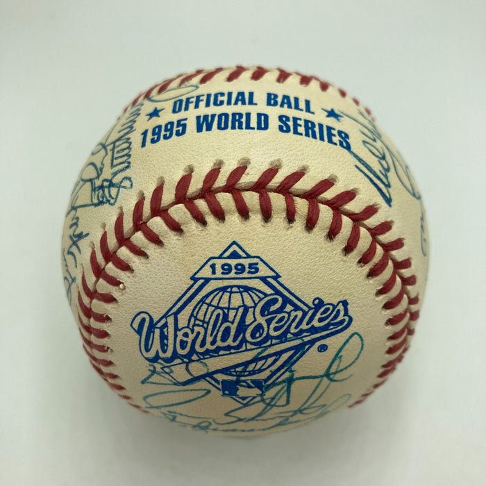 1995 Atlanta Braves World Series Champs Team Signed W.S. Baseball 30 Sig JSA COA