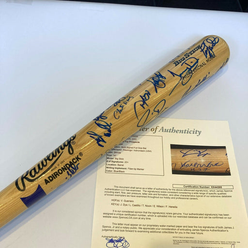 Vladimir Guerrero Todd Helton 1990's Rookie Top Prospects Signed Bat JSA COA