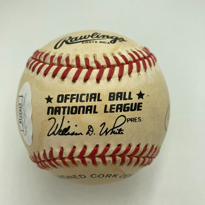 Emmitt Smith Signed 1990's National League Baseball NFL HOF JSA COA