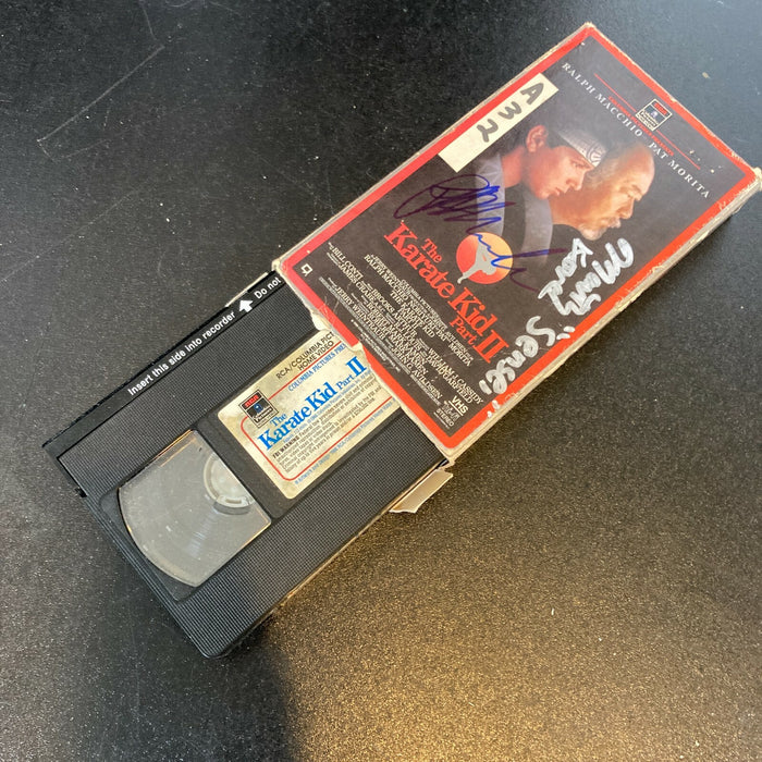 Ralph Macchio & Martin Kove Signed Karate Kid VHS Movie With JSA COA