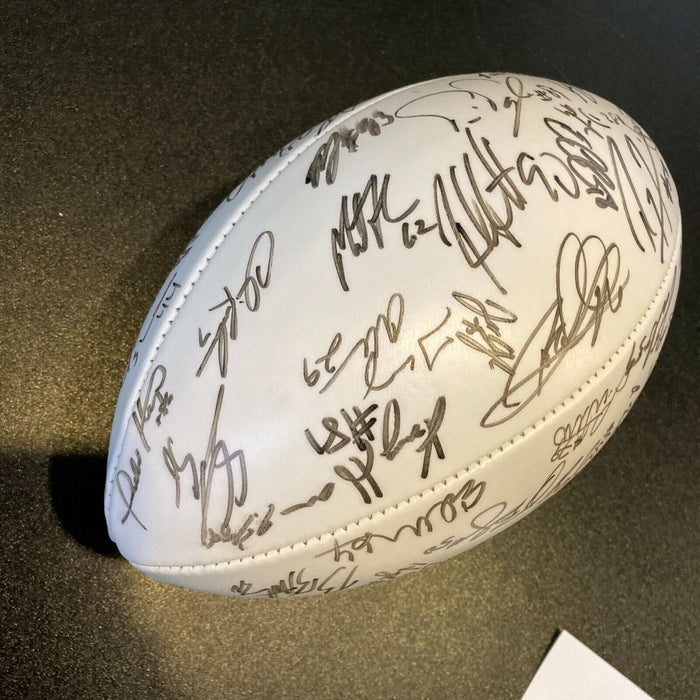 2001 Baltimore Ravens Team Signed Wilson NFL Football Ray Lewis JSA COA