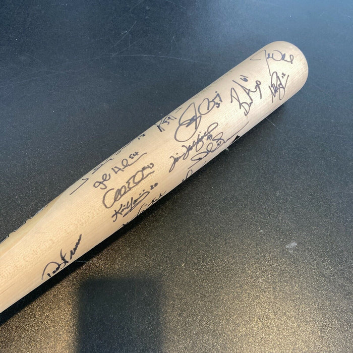 2005 Boston Red Sox Team Signed Game Issued Baseball Bat David Ortiz JSA COA