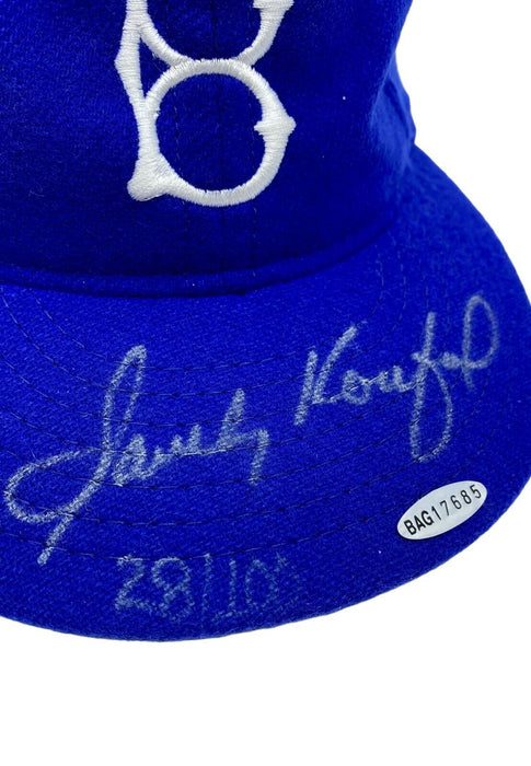 Beautiful Sandy Koufax Signed Brooklyn Dodgers Game Model Hat UDA COA 28/100