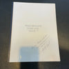 Tom Seaver Great Moments In Baseball Signed Original Manuscript Book JSA COA