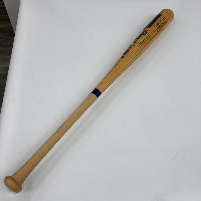 Willie Mays Johnny Mize Ralph Kiner 50 Home Run Club Signed Bat JSA COA