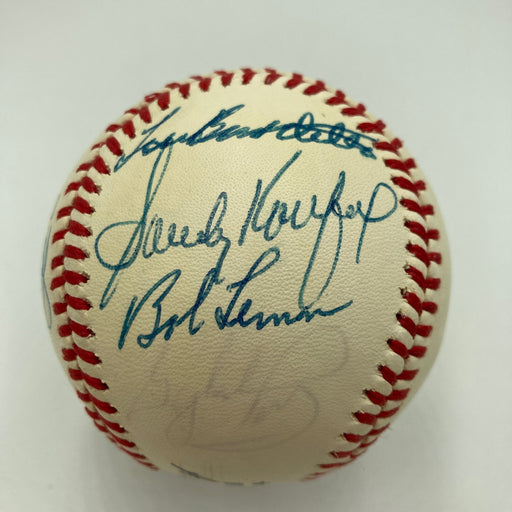 Sandy Koufax No Hitter Pitchers Multi Signed Baseball 10 Signatures JSA COA