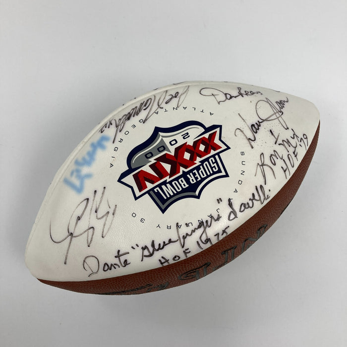 Joe Namath & Wayne Gretzky Super Bowl XXXIV Multi Signed Football JSA COA