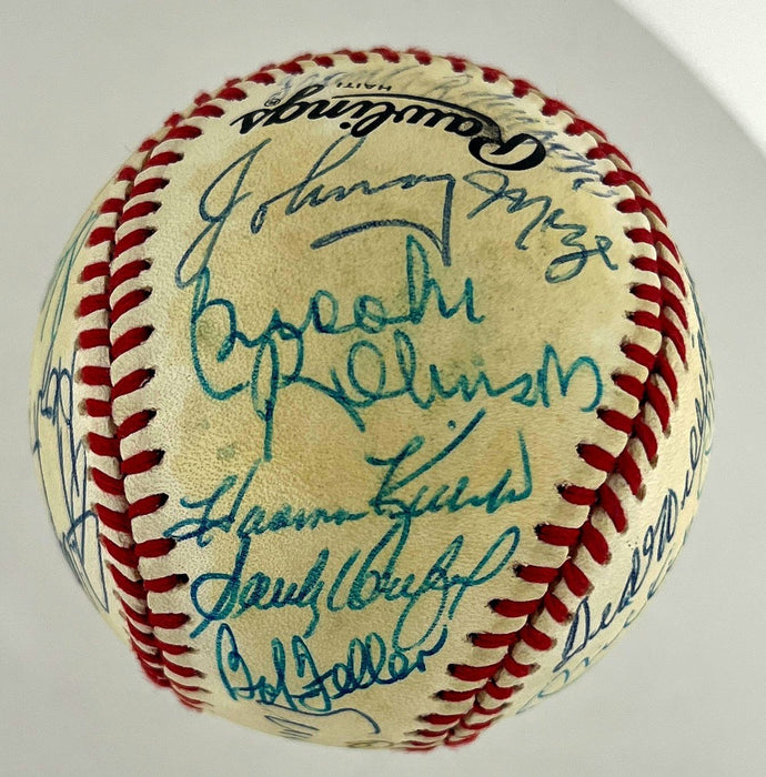 Mickey Mantle Ted Williams Sandy Koufax Hall Of Fame Multi Signed Baseball BAS