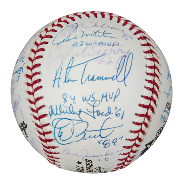 RARE World Series MVP's Signed And Inscribed 2000 World Series 24 Sigs Beckett