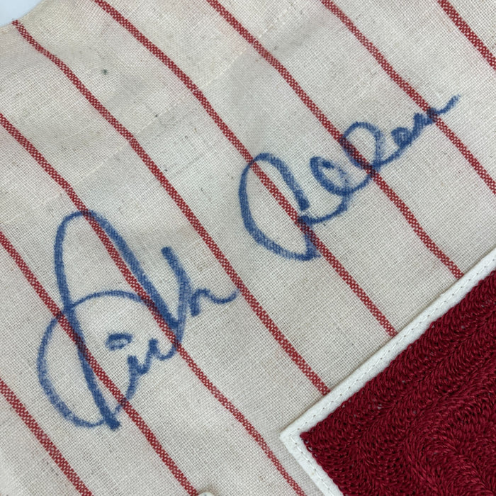Dick Richie Allen Twice Signed Philadelphia Phillies Mitchell & Ness Jersey JSA