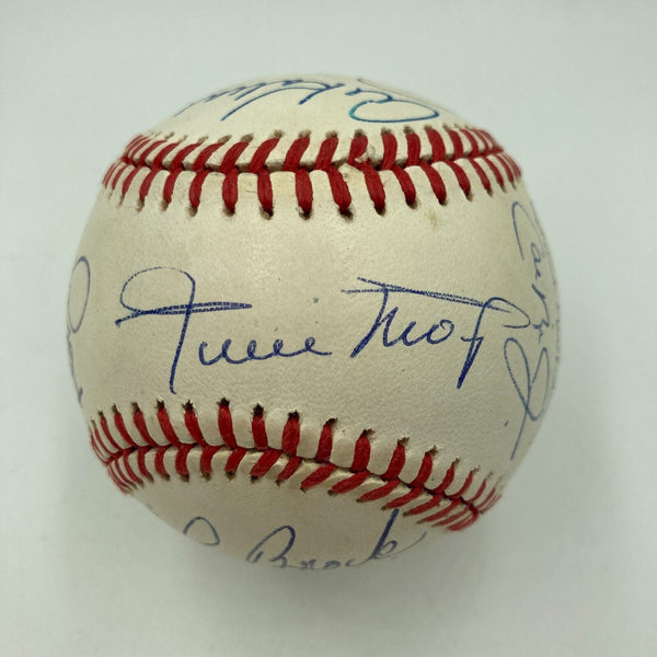 3,000 Hit Club Signed Baseball 15 Sigs Willie Mays Hank Aaron Stan Musial JSA