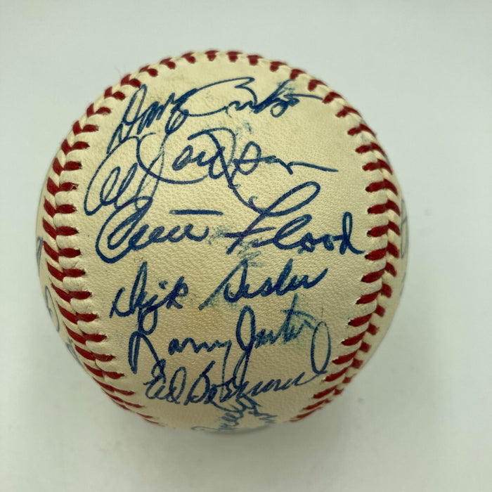 Beautiful 1967 St. Louis Cardinals World Series Champs Team Signed Baseball PSA
