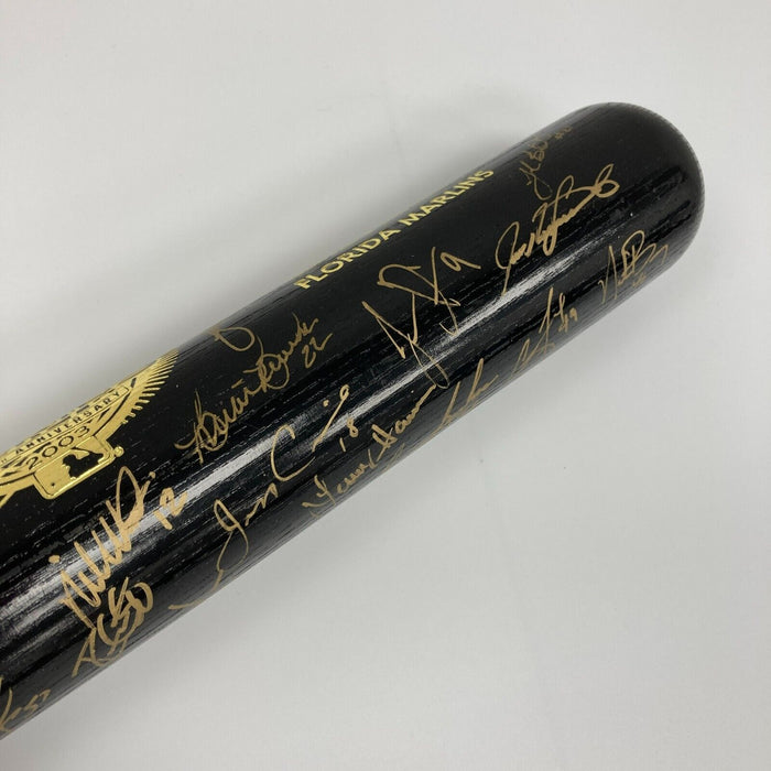 2003 Florida Marlins World Series Champs Team Signed W.S. Bat JSA & Fanatics LOA