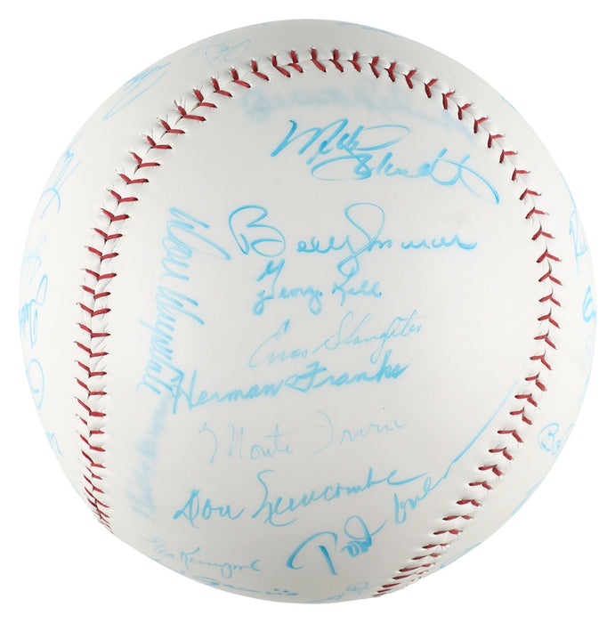 Mickey Mantle Ted Williams Sandy Koufax Hall Of Fame Signed Jumbo Baseball BAS