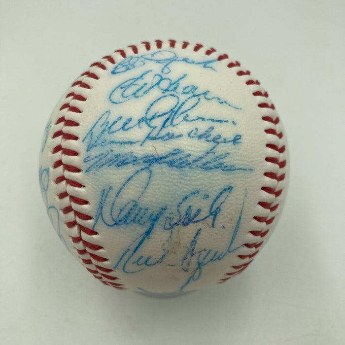 Vintage 1986 New York Mets World Series Champs Team Signed Baseball JSA COA