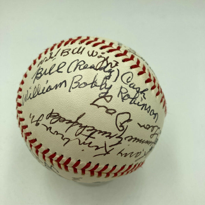 Willie Mays Josh Gibson Jr. Negro League Legends Signed Baseball JSA COA